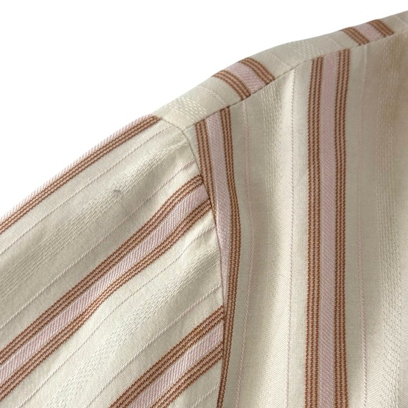 NWT J.Crew Striped Lounge Set - Top XXL / Pants 16 – Rust & Cream Coordinates - Picture 15 of 16